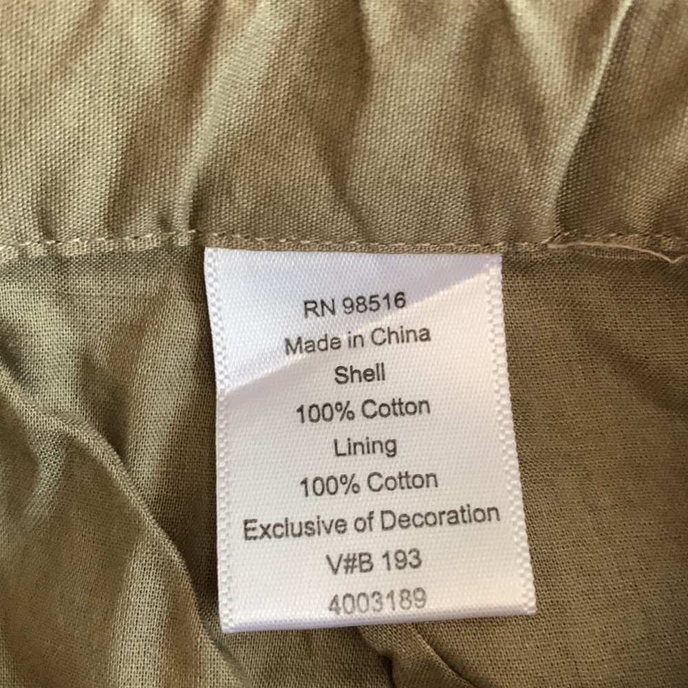 Coldwater Creek brown skirt. Lace accent on bottom. Size Small (6-8). - Picture 6 of 6